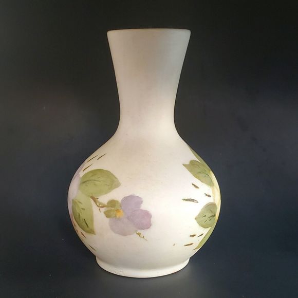 1967 4" Bud Flower Vase Midcentury Hand Painted Bisque Porcelain Signed Sophie - Picture 4 of 10